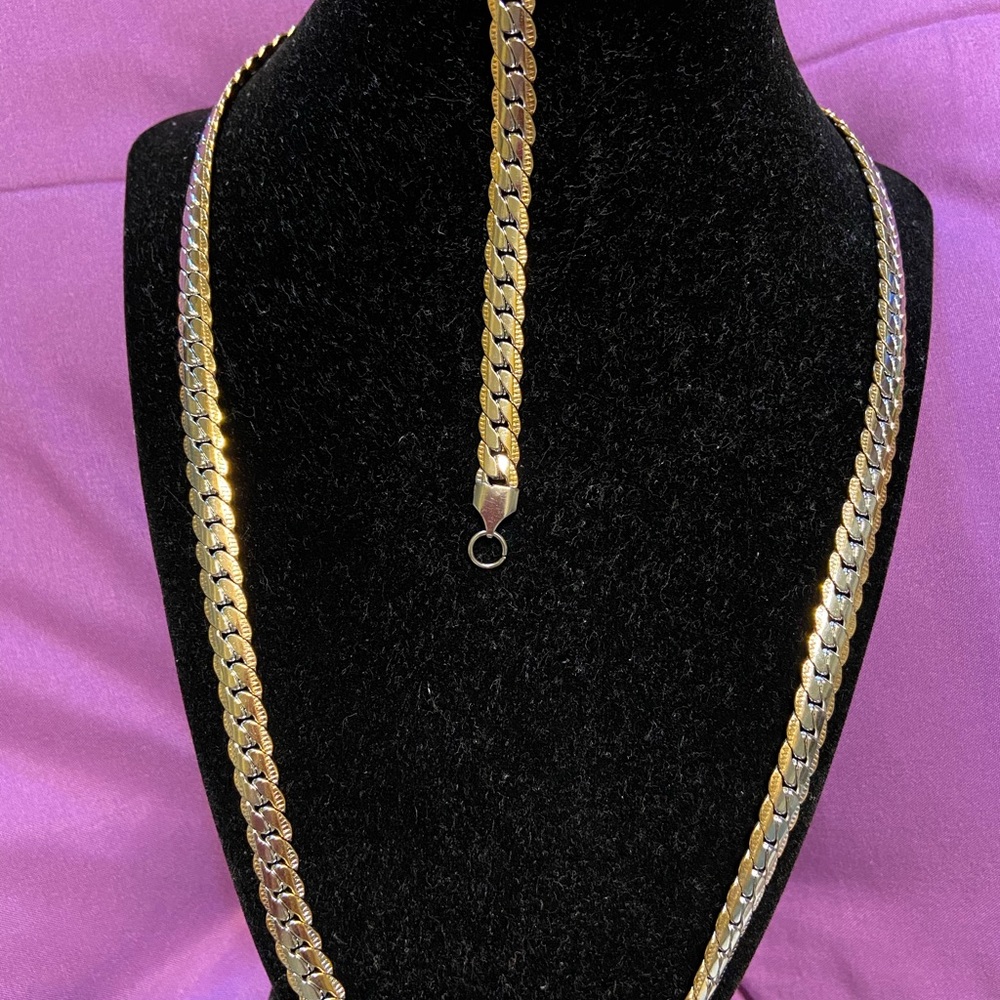 316L Stainless Steel Chain & Bracelet Set